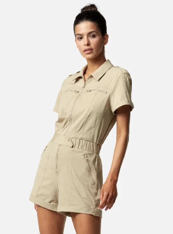 Mastermind Romper - Safari Plus size romper women