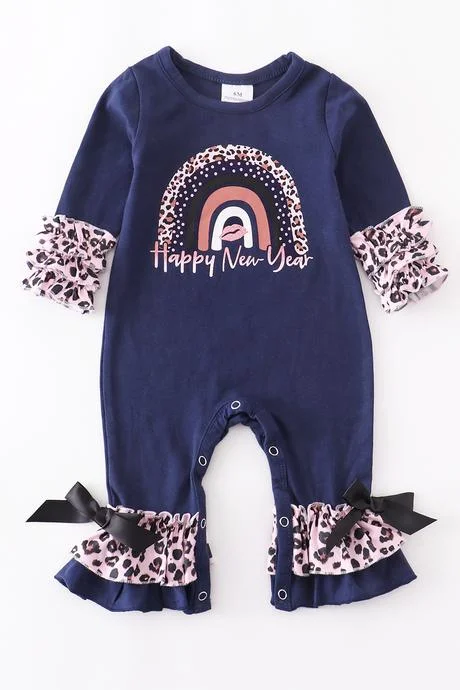 New Years navy Romper Fashion Forward Romper Unique