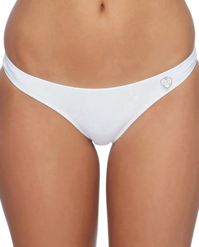 Full Coverage Bikini Bottom In Smoothies White Tied side bikini, Adjustable, Sexy, Comfortable