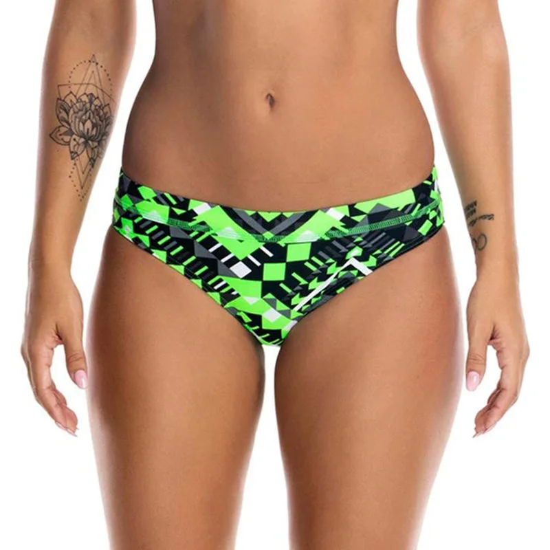 Funkita - Laser Cube - Ladies Bikini Sports Brief Two-tone bikini set, Bold, Stylish, Trendy